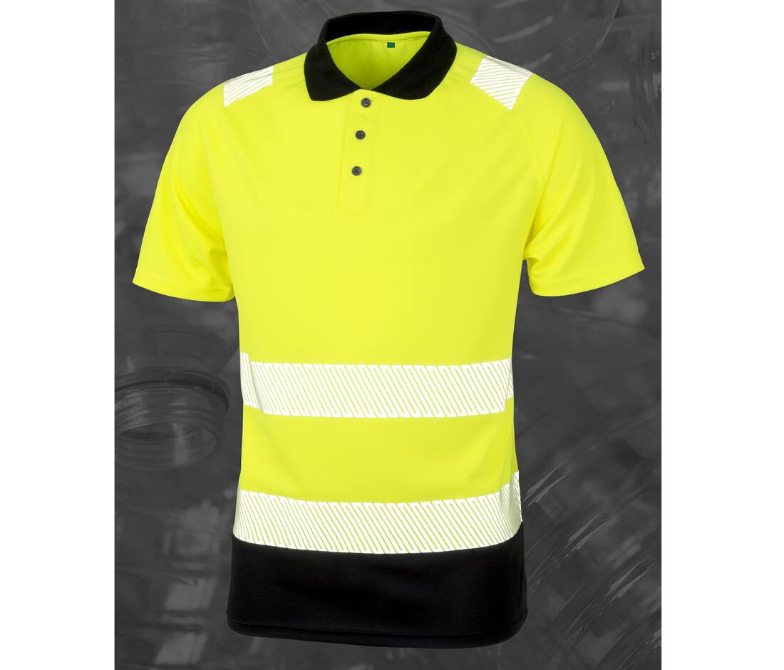 Polo haute visibilité en polyester recyclé - RECYCLED SAFETY POLO SHIRT