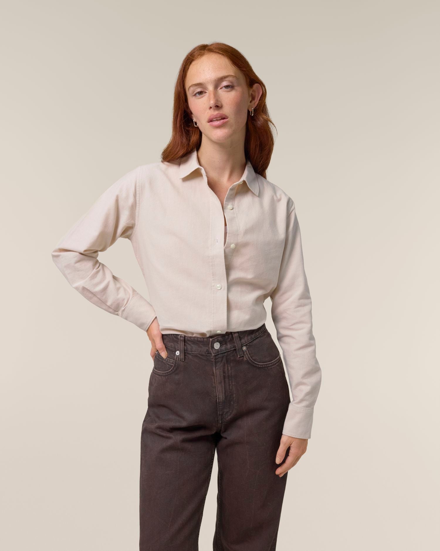 Beige Oxford